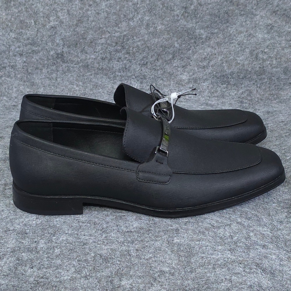 Guess Mens Handy Black Dress Loafers Size 12 new without box